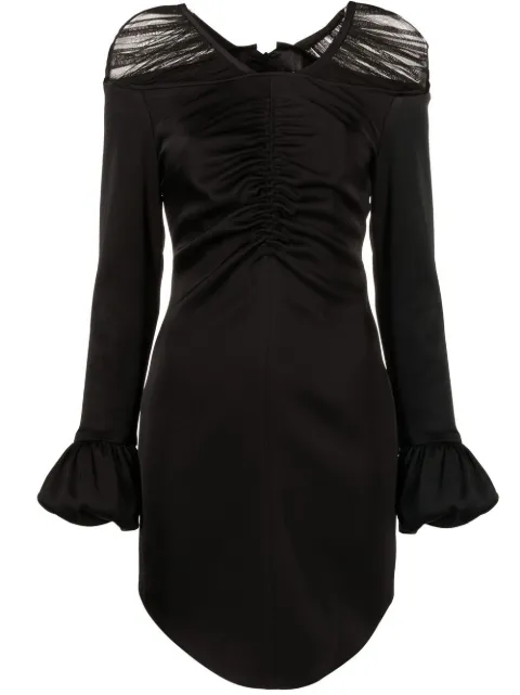 V:PM ATELIER Tilly semi-sheer minidress Black WS17B