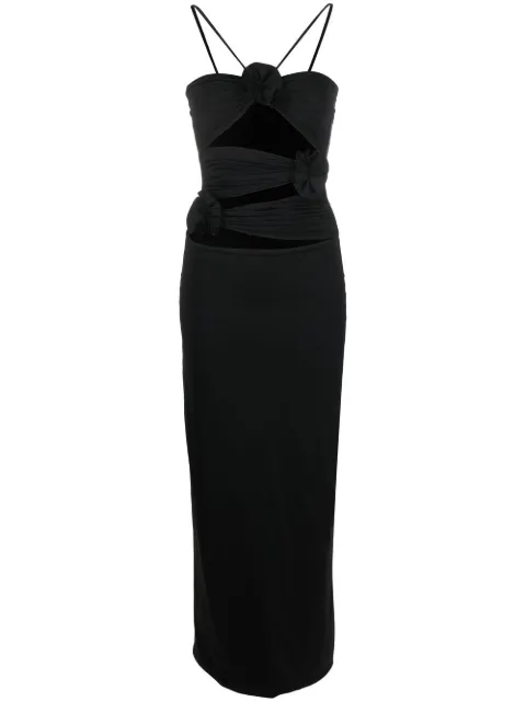 Maygel Coronel cut-out midi dress Black VT027