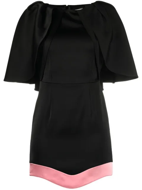 V:PM ATELIER Mara contrast-hem minidress Black WS19BP