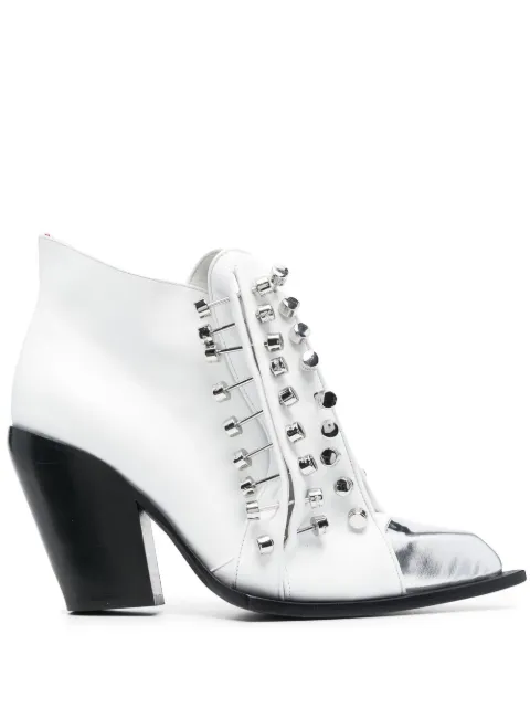 HARDOT studded cowboy boots White HLEYUP10W