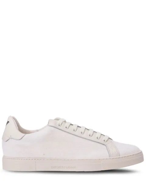Emporio Armani logo-print low-top sneakers White X4X316XM741