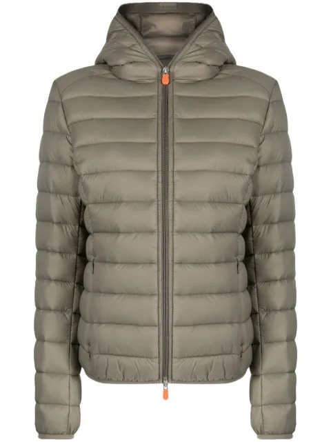 Save The Duck hooded puffer jacket Green D33620WGIGA15