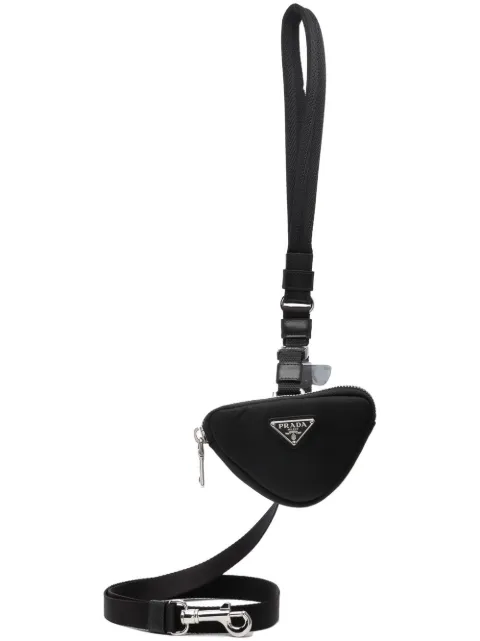 Prada logo-plaque dog lead Black 2YG013BV1F0002