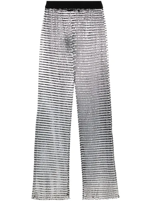 ROTATE BIRGER CHRISTENSEN crystal-embellished trousers Black RT2203