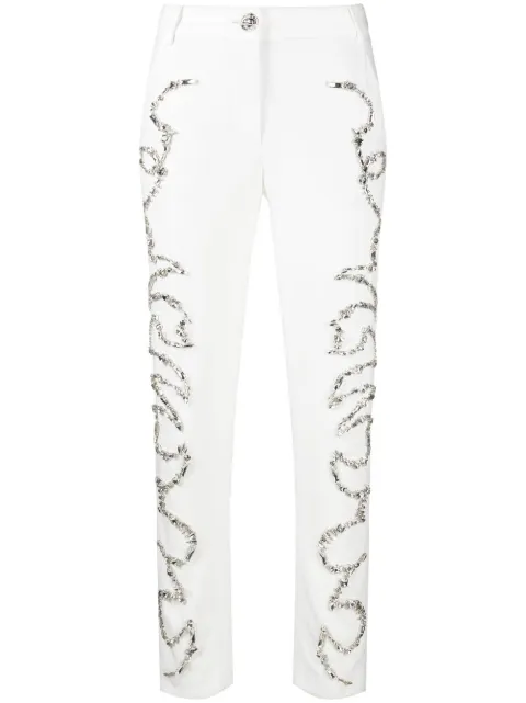 Philipp Plein Cady slim trousers White PACCWRT1355PTE008N