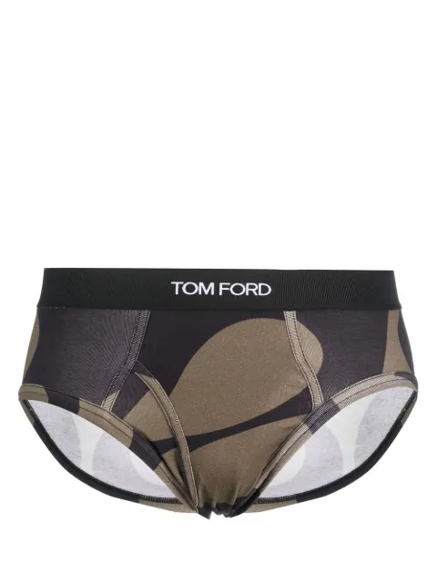 TOM FORD logo waistband briefs Black T4LC10140