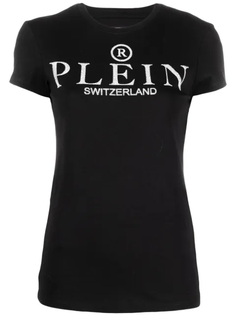 Philipp Plein stud-logo T-shirt Black PACCWTK2882PJY002N
