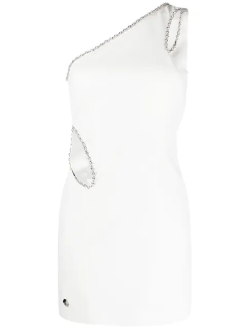 Philipp Plein Cady mini dress White PACCWRG2646PTE008N