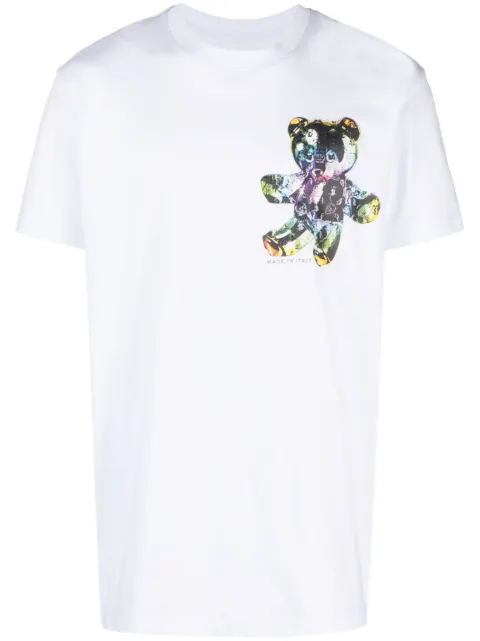 Philipp Plein teddy bear-print T-shirt White PACCMTK6216PJY002N