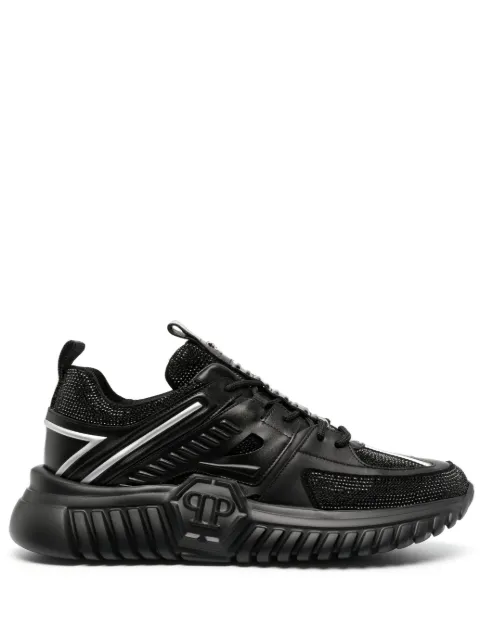 Philipp Plein Stones runner low-top sneakers Black PACSUSC0463PLE075N