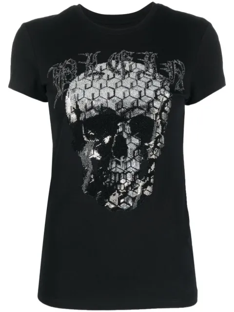 Philipp Plein Sexy Pure Skull T-shirt Black PACCWTK2861PJY002N