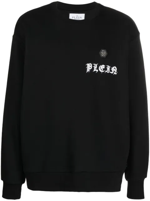 Philipp Plein logo-print sweatshirt Black PACCMJO1036PJO002N