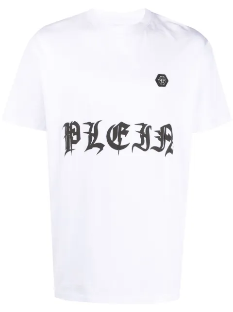 Philipp Plein logo-print T-shirt White PACCMTK6295PJY002N