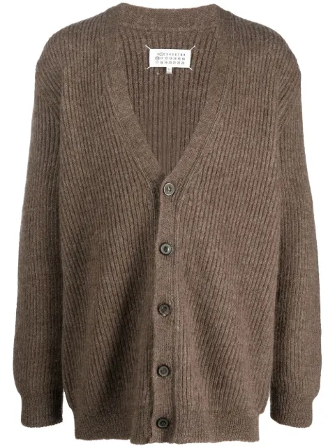 Maison Margiela V-neck alpaca-blend cardigan Brown S50GP0295S18145
