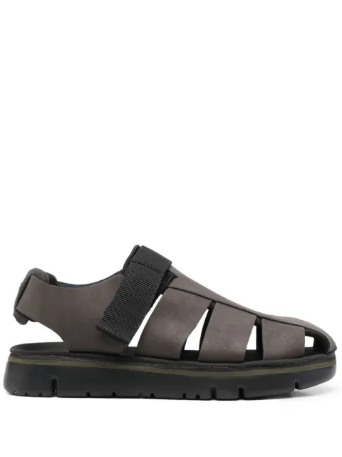 Camper strap fastenting chunky sole sandals Brown K100285006
