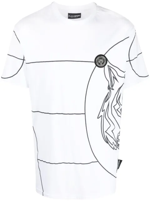 Plein Sport SS Tiger round-neck T-shirt White PACCMTK6319SJY001N
