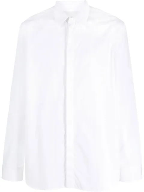 Jil Sander long-sleeve poplin shirt White J23DL0005J45001