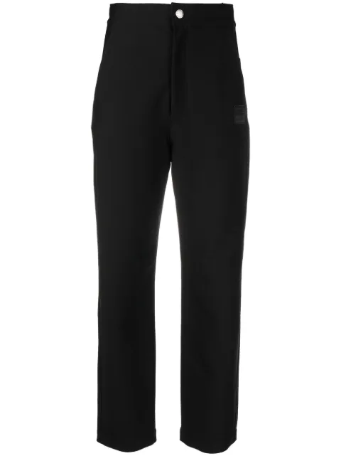 Opening Ceremony high-waisted straight-leg trousers Black YWCA021F22JER001