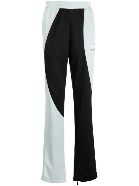 Off-White logo-motif colour-block track pants Blue OMCJ024S23FAB0014101