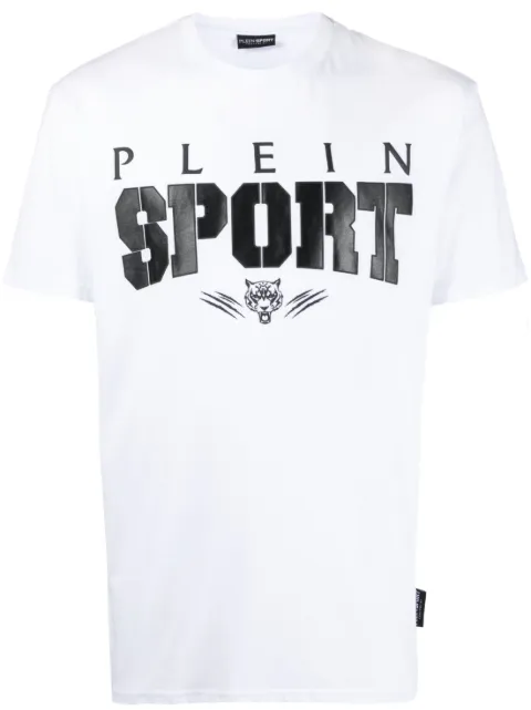 Plein Sport logo-print T-shirt White PACCMTK6323SJY001N