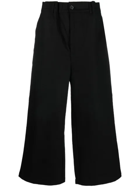 Yuiki Shimoji high-waisted wide-leg trousers Black HIGHWAISTWIDEPANTS