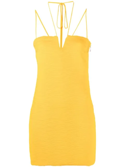 Patrizia Pepe fitted mini dres Orange 2A2517A248R768