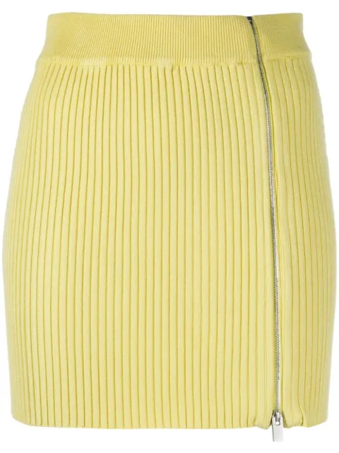 1017 ALYX 9SM ribbed-knit miniskirt Yellow AAWKN0180YA01