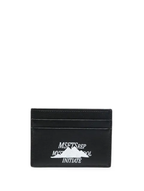 MSFTSrep logo-print card holder Black 33MSFX350226993
