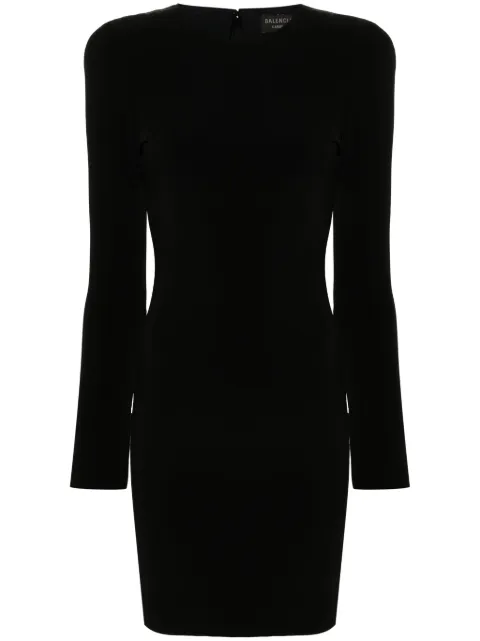 Balenciaga long-sleeve fitted mini dress Black 725079TMO70