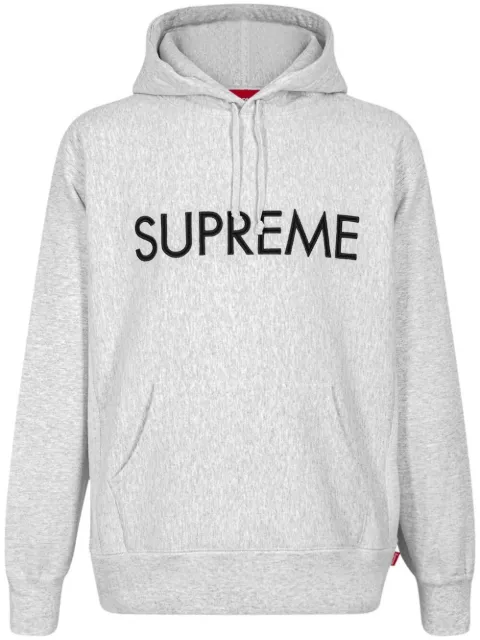 Supreme Capital logo hoodie Grey SU12221