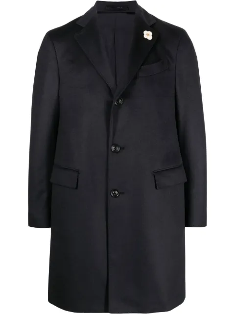 Lardini single-breasted cashmere overcoat Grey IR23686AEIRC59632