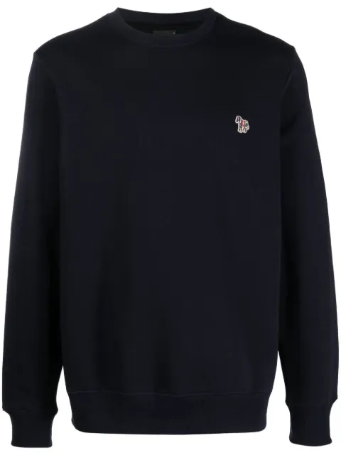 PS Paul Smith Zebra-patch organic cotton sweatshirt Blue M2R027RKZEBRA