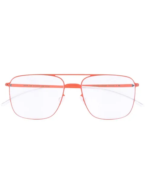 Mykita square-frame glasses Orange TOBI