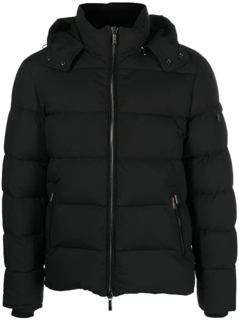 Moorer padded zip-up hooded down jacket Black MOUGI100134TEPA034U0001