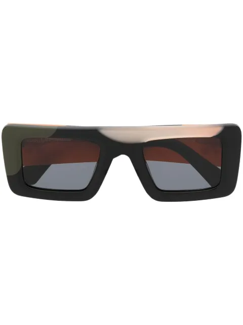 Off-White Eyewear Seattle rectangle-frame sunglasses Black OERI069S23PLA0011207