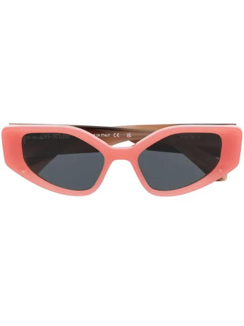 Off-White Eyewear Memphis rectangle-frame sunglasses Orange OERI063S23PLA0012107