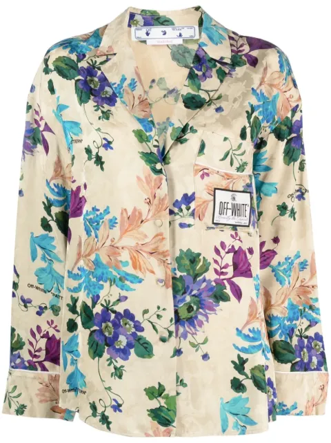 Off-White Camouflage Jacquard long-sleeve shirt Multicolour OWGE001S23FAB0031784