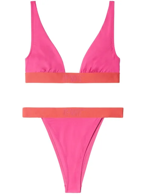 Off-White Condenced two-tone bikini Pink OWFA098S23JER0013229
