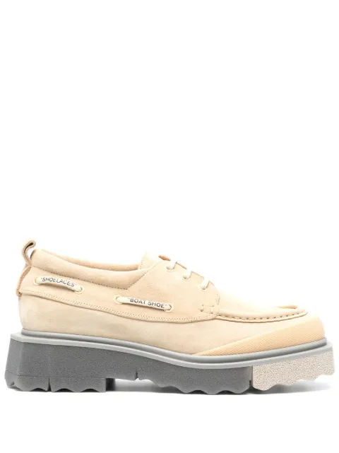 Off-White lace-up chunky loafers Neutrals OMIG006S23LEA0026161