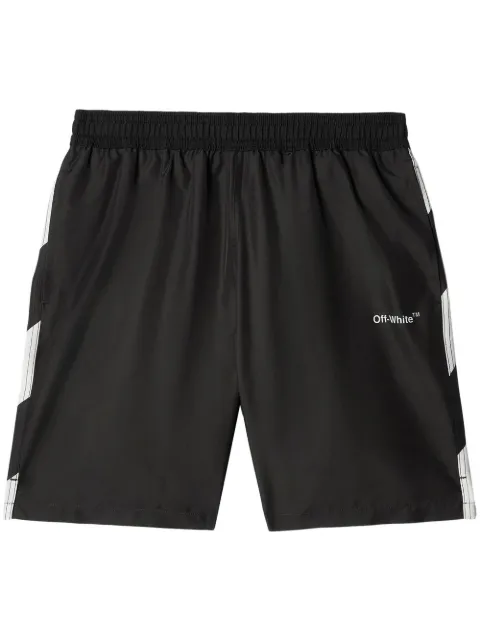 Off-White Diag Surfer Swimshorts Black OMFD008S23FAB0011001