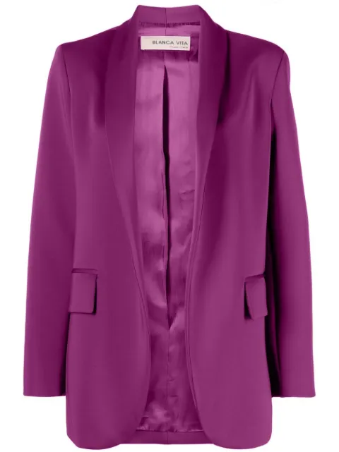 Blanca Vita open-front blazer Pink GAULTIERA