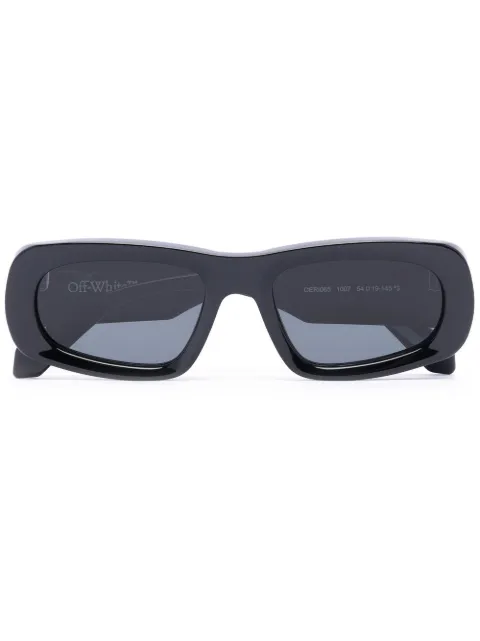 Off-White Eyewear Austin logo-print sunglasses Black OERI065S23PLA0011007