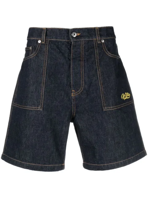 Off-White utility denim shorts Blue OMYC014S23DEN0024818