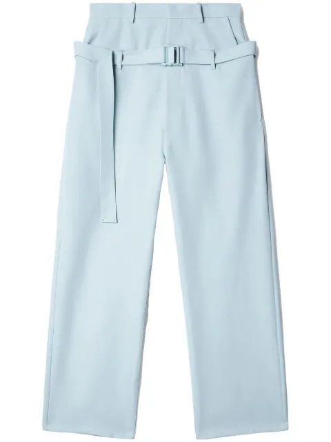 Off-White double-waist trousers Blue OMCO001S23FAB0034141