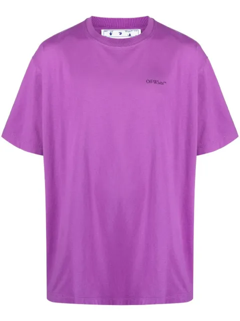 Off-White Arrows crew-neck T-shirt Purple OMAA038S23JER0023610
