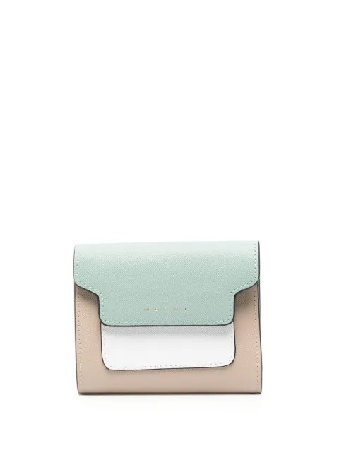 Marni logo-print leather wallet Brown PFMO0052U8LV520