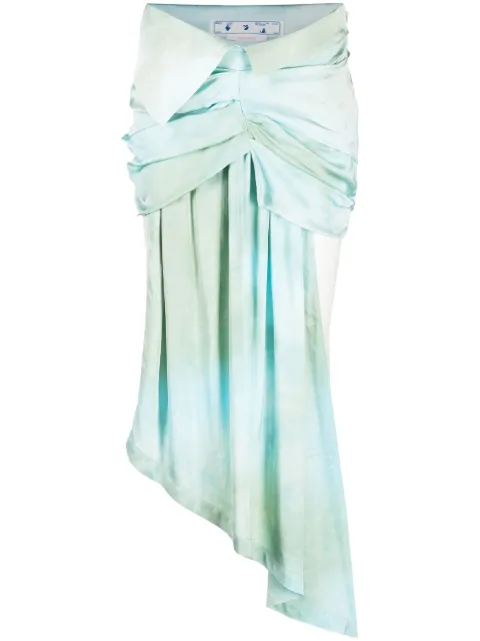 Off-White ombré-effect dual-tone skirt Blue OWCU002S23FAB0024037