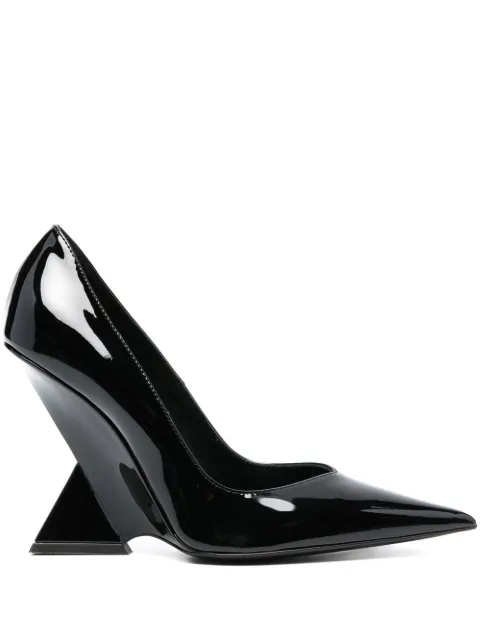 The Attico Cheope 105mm pointed-toe pumps Black 231WS509L002100