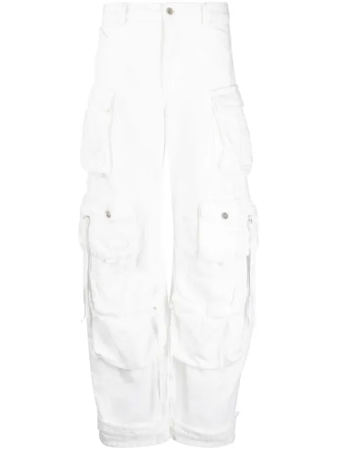 The Attico cotton cargo trousers White 231WCP84D051