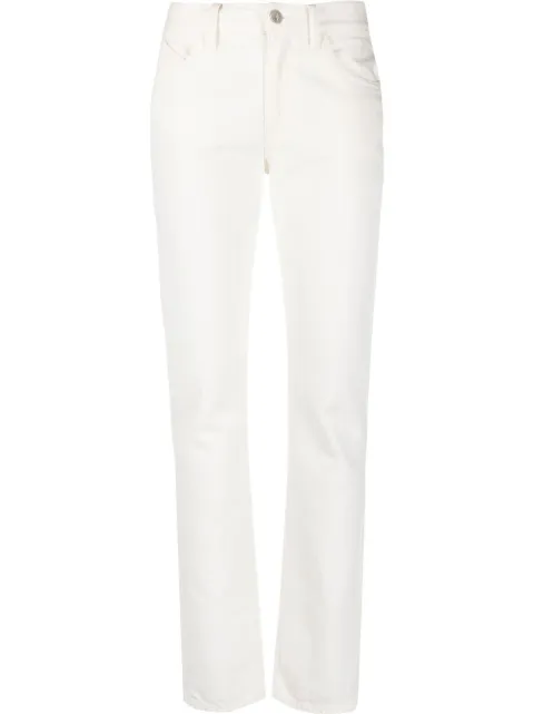 The Attico high-rise slim-leg jeans White 231WCP48D051